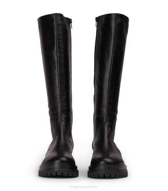 kniehohe Stiefel| de Tony Bianco Frauen Wanda-Kalbsstiefel schwarzes Venedig 4624426